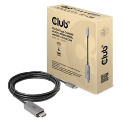 CLUB3D CAC-1587 changeur de genre de câble USB Gen2 Type-C HDMI Type A (Standard) Noir