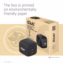 CLUB3D CAC-1909EU chargeur d'appareils mobiles Téléphone portable, Ordinateur portable, Smartphone Noir Secteur Intérieure - Vue supplémentaire 5