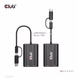 CLUB3D CSV-1611 adaptateur graphique USB 3840 x 2160 pixels Noir