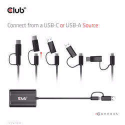 CLUB3D CSV-1611 adaptateur graphique USB 3840 x 2160 pixels Noir