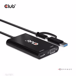 CLUB3D CSV-1611 adaptateur graphique USB 3840 x 2160 pixels Noir - Vue supplémentaire 5