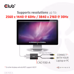 CLUB3D CAC-1130-A câble vidéo et adaptateur 0,6 m DVI-D Noir - Vue supplémentaire 5