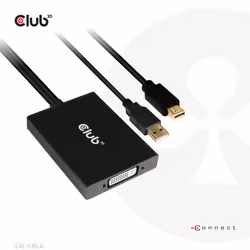 CLUB3D CAC-1130-A câble vidéo et adaptateur 0,6 m DVI-D Noir - Vue supplémentaire 8