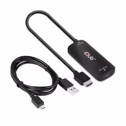 CLUB3D CAC-1336 câble vidéo et adaptateur 1 m HDMI + USB USB Type-C Noir - Vue supplémentaire 12