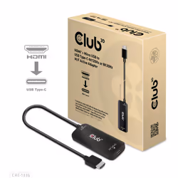 CLUB3D CAC-1336 câble vidéo et adaptateur 1 m HDMI + USB USB Type-C Noir - Vue supplémentaire 9