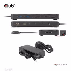 CLUB3D CSV-1581 station d'accueil Thunderbolt 4 Noir - Vue supplémentaire 5