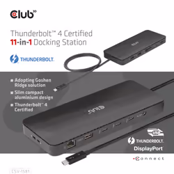 CLUB3D CSV-1581 station d'accueil Thunderbolt 4 Noir - Vue supplémentaire 8