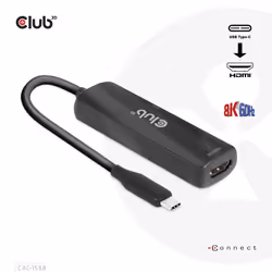 CLUB3D CAC-1588 câble vidéo et adaptateur 0,17 m USB Type-C HDMI Noir - Vue supplémentaire 8