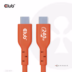 CLUB3D CAC-1511 câble USB 1 m USB 2.0 USB C Orange