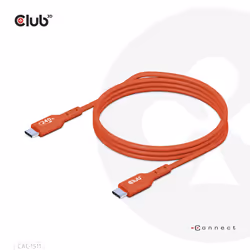 CLUB3D CAC-1511 câble USB 1 m USB 2.0 USB C Orange