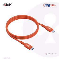 CLUB3D CAC-1511 câble USB 1 m USB 2.0 USB C Orange - Vue supplémentaire 9