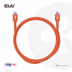 CLUB3D CAC-1513 câble USB 3 m USB 2.0 USB C Orange - Vue supplémentaire 13
