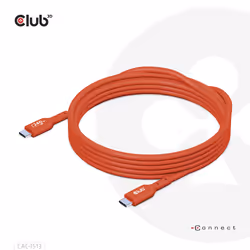 CLUB3D CAC-1513 câble USB 3 m USB 2.0 USB C Orange - Vue supplémentaire 4
