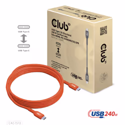 CLUB3D CAC-1513 câble USB 3 m USB 2.0 USB C Orange - Vue supplémentaire 6