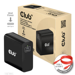 CLUB3D CAC-1914 chargeur d'appareils mobiles Moniteur vidéo pour bébé, Tondeuse pour barbe, Caméscope numérique, Caméra Numérique, Manettes de jeu, Écouteurs, Casque, Téléphone portable, Ordinateur portable, Chargeur électrique, Smartphone, Smartwatch, Tablette, Universel, Montre, Portables Noir Secteur, USB Intérieure