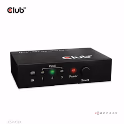 CLUB3D 3 to 1 HDMI 8K60Hz Switch commutateur écran, clavier et souris Noir - Vue supplémentaire 5