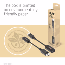 CLUB3D CAC-1088 câble vidéo et adaptateur 0,21 m DisplayPort HDMI Noir - Vue supplémentaire 9