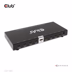CLUB3D CSV-1383, HDMI, 8x HDMI, 3840 x 2160 pixels, Noir, 4K Ultra HD, 60 Hz