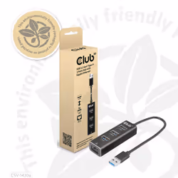 CLUB3D CSV-1430a Avec fil USB 3.2 Gen 1 (3.1 Gen 1) Type-A Noir - Vue supplémentaire 10