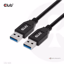 CLUB3D CAC-1409, 0,5 m, USB A, USB A, USB 3.2 Gen 2 (3.1 Gen 2), 10000 Mbit/s, Noir