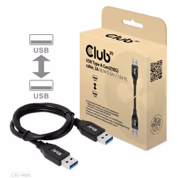 CLUB3D CAC-1409 câble USB 0,5 m USB 3.2 Gen 2 (3.1 Gen 2) USB A Noir