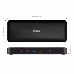 CLUB3D CSV-1583 station d'accueil Avec fil Thunderbolt 4 Noir