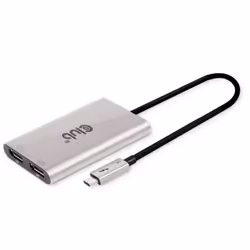 CLUB3D CSV-1586, Thunderbolt 3, DisplayPort, 40000 Mbit/s, 2160p, 3840p, Argent, Windows 11