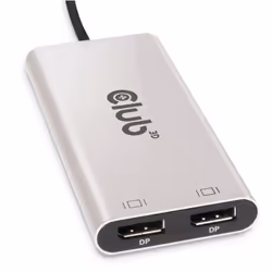 CLUB3D CSV-1586 hub & concentrateur Thunderbolt 3 40000 Mbit/s Argent