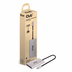 CLUB3D CSV-1586 hub & concentrateur Thunderbolt 3 40000 Mbit/s Argent
