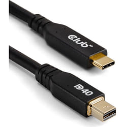 CLUB3D CAC-1561 câble DisplayPort 2 m Mini DisplayPort USB Type-C Noir