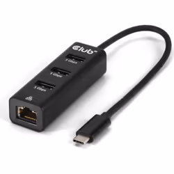 CLUB3D CSV-1549 hub & concentrateur USB Type-C 5000 Mbit/s Noir