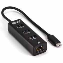 CLUB3D CSV-1549 hub & concentrateur USB Type-C 5000 Mbit/s Noir