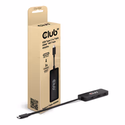 CLUB3D CSV-1554, USB Type-C, HDMI, 144 Hz, 3840 x 2160, 7680 x 4320, 7680 x 4320 pixels, Noir