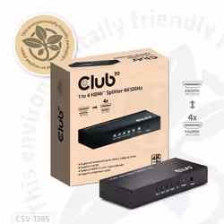 CLUB3D Umschalter HDMI 4x HDMI - Vue supplémentaire 8
