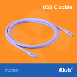 CLUB3D CAC-3004, 2 m, USB C, USB C, USB4 Gen 2x2, Violet