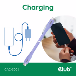 CLUB3D CAC-3004 câble USB USB4 Gen 2x2 2 m USB C Violet - Vue supplémentaire 4