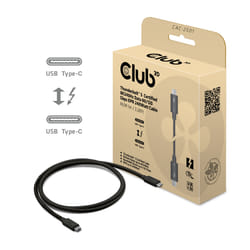 CLUB3D CAC-2501 Câble Thunderbolt 1 m 120 Gbit/s Noir