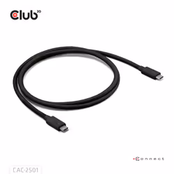 CLUB3D CAC-2501 Câble Thunderbolt 1 m 120 Gbit/s Noir - Vue supplémentaire 7