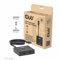 CLUB3D CSV-2511 répartiteur vidéo USB Type-C 2x DisplayPort - Vue supplémentaire 3
