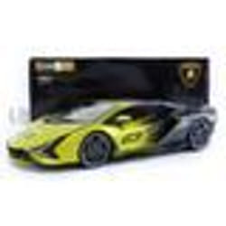 Voiture Miniature - BBURAGO - Lamborghini Sian FKP 37 - 2020 - Jaune dégradé - 1/18