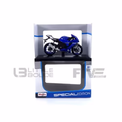 Voiture Miniature de Collection - MAISTO 1/18 - YAMAHA YZF-R1 - Blue / Grey