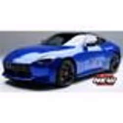 Voiture Miniature de Collection - MAISTO - NISSAN 400Z - 2022 - Blanc - Détails Bleus et Noirs