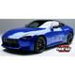 Voiture Miniature de Collection - MAISTO - NISSAN 400Z - 2022 - Blanc - Détails Bleus et Noirs