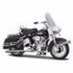 Voiture Miniature de Collection - MAISTO 1/18 - HARLEY-DAVIDSON FLH Electra Glide - 1966 - Noir
