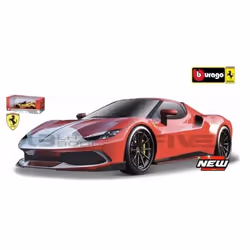 Voiture Miniature de Collection - BBURAGO - FERRARI 296 GTB Assetto Fiorano 2022 - Rouge - 1/18 - 6 ans