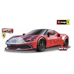 Voiture Miniature de Collection - BBURAGO - FERRARI 296 GTB Assetto Fiorano 2022 - Rouge - 1/18 - 6 ans