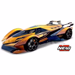 Voiture Miniature de Collection - MAISTO 1/18 - LAMBORGHINI V12 Vision Grand Turismo - Orange / Blue