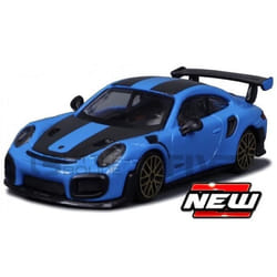 Voiture Miniature de Collection - BBURAGO 1/43 - PORSCHE 911 GT2 RS - Blue / Black - 30388BL