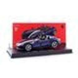 Voiture Miniature de Collection - BBURAGO 1/43 - FERRARI Monza SP2 Convertible - Bleu / Blanc
