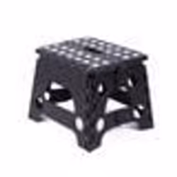 Marche-pied - Tabouret pliant - Noir - 23 x 19 x 19 cm - Antidérapant - 80 kg max